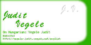 judit vegele business card